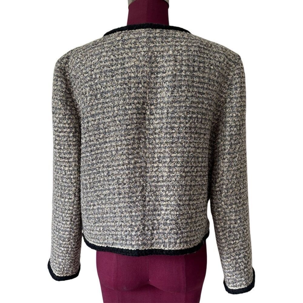 J. Crew Collection Louisa lady jacket Blazer size 16 tinsel tweed Wool Blend Me - Picture 4 of 15